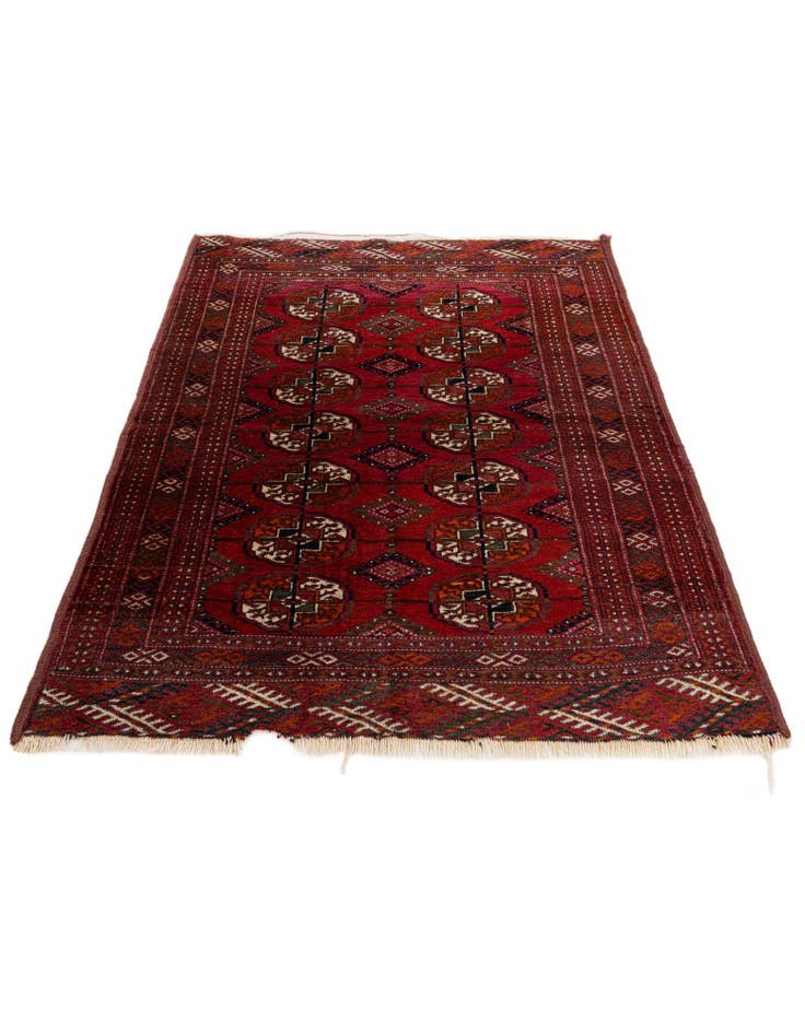 Detail image of 2' 8 x 3' 7 Hand Knotted Bokhara Oriental Wool Rug