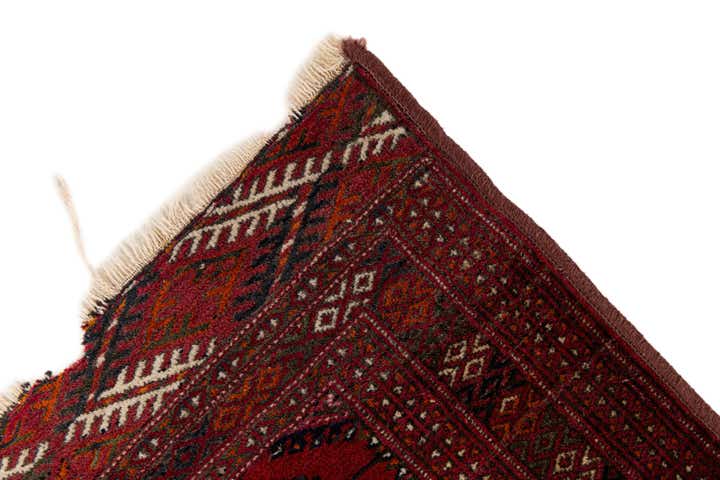2' 8 x 3' 7 Hand Knotted Bokhara Oriental Wool Rug