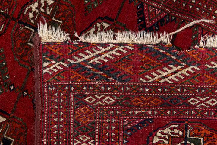 2' 8 x 3' 7 Hand Knotted Bokhara Oriental Wool Rug
