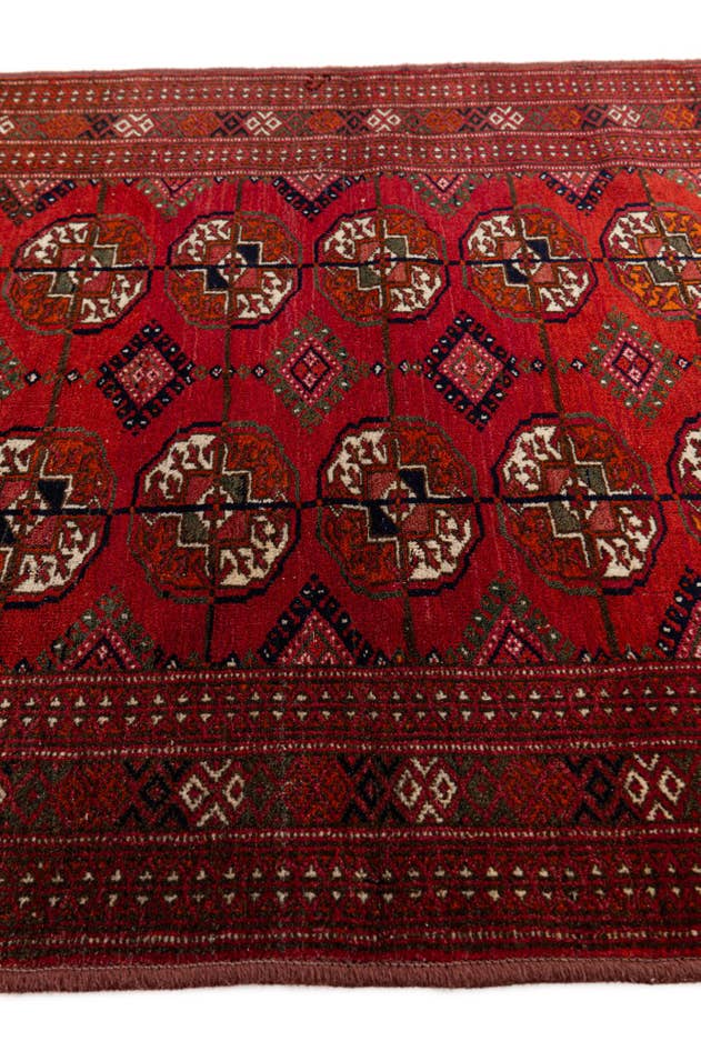 Detail image of 2' 8 x 3' 7 Hand Knotted Bokhara Oriental Wool Rug