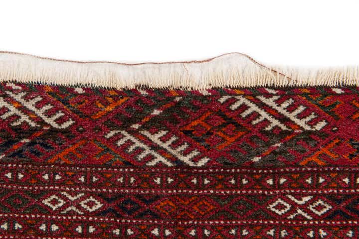2' 8 x 3' 7 Hand Knotted Bokhara Oriental Wool Rug