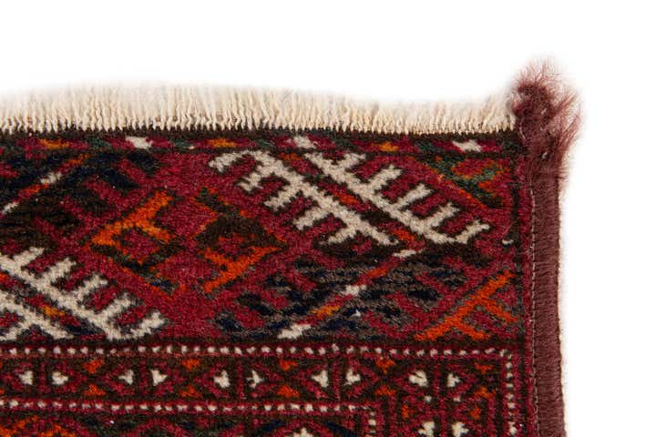 2' 8 x 3' 7 Hand Knotted Bokhara Oriental Wool Rug