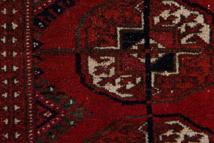 2' 8 x 3' 7 Hand Knotted Bokhara Oriental Wool Rug