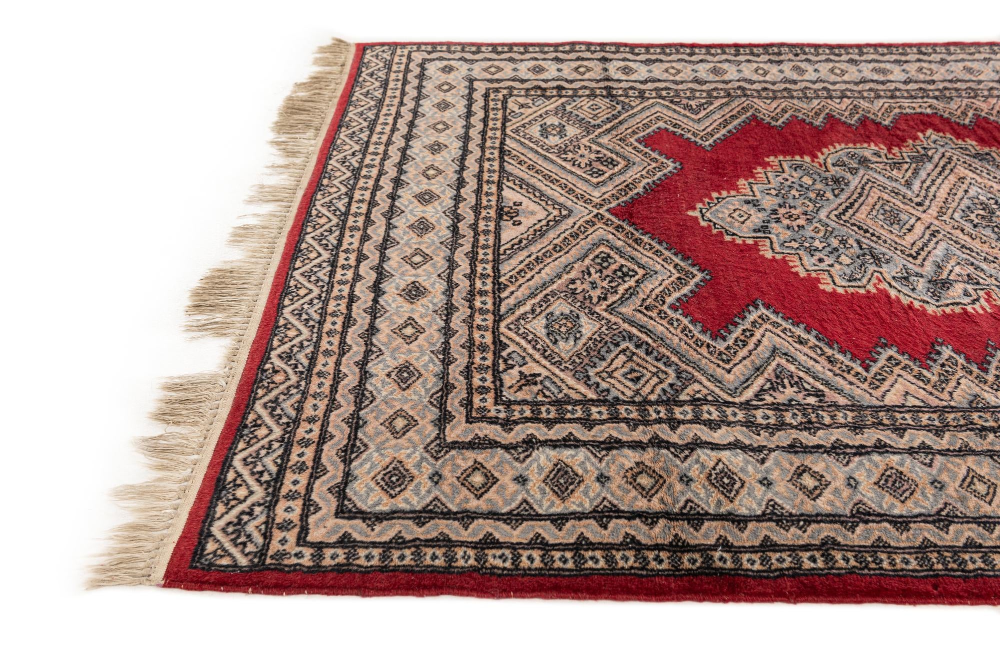4' 3 x 6' Hand Knotted Bokhara Oriental Wool Rug