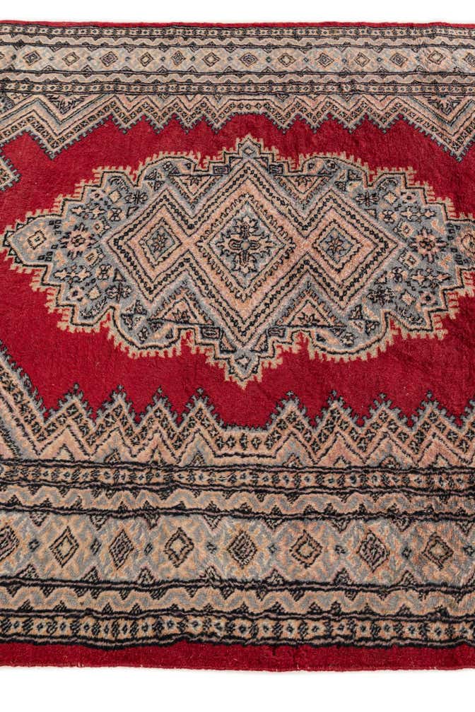 4' 3 x 6' Hand Knotted Bokhara Oriental Wool Rug