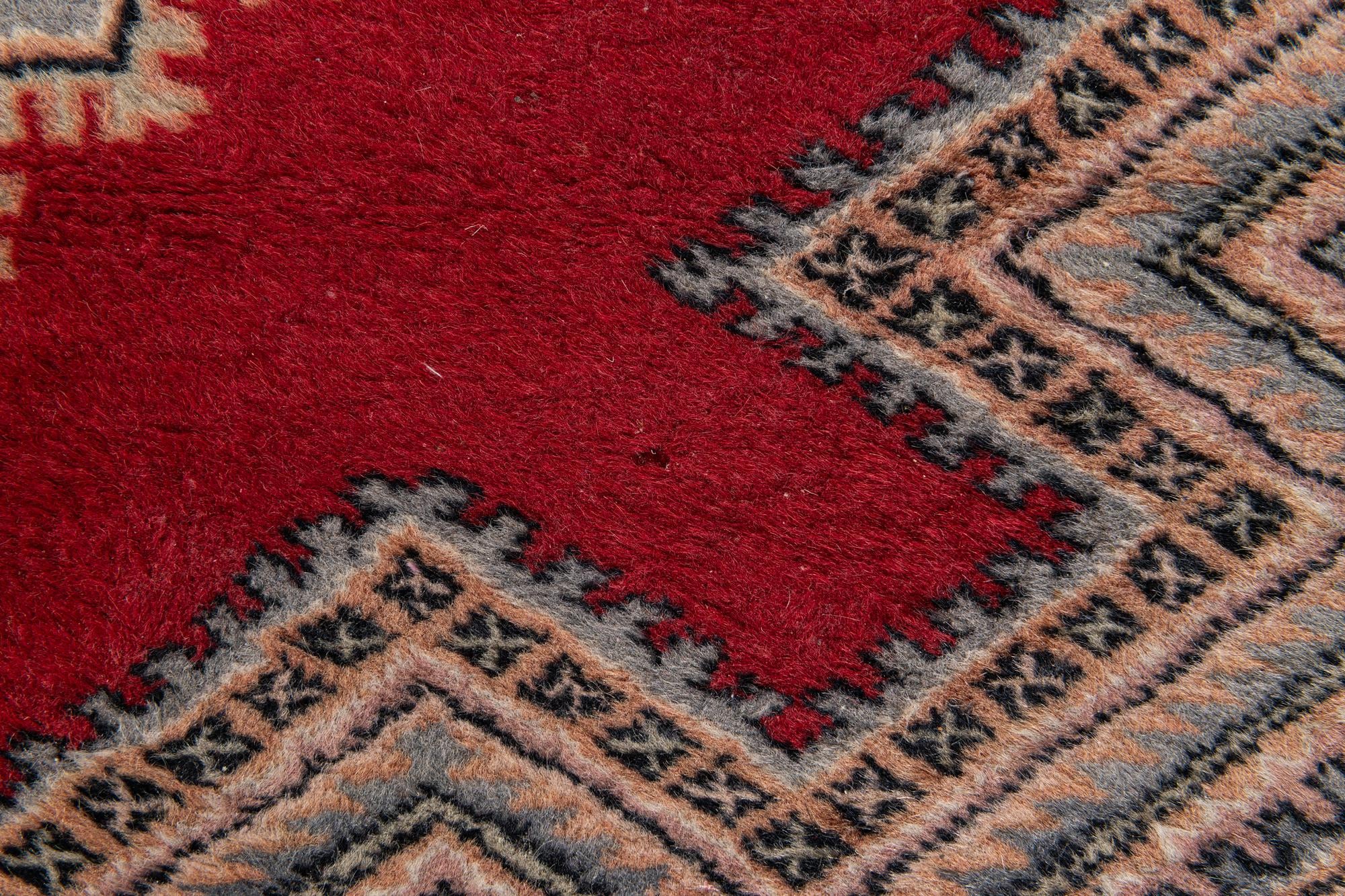 4' 3 x 6' Hand Knotted Bokhara Oriental Wool Rug