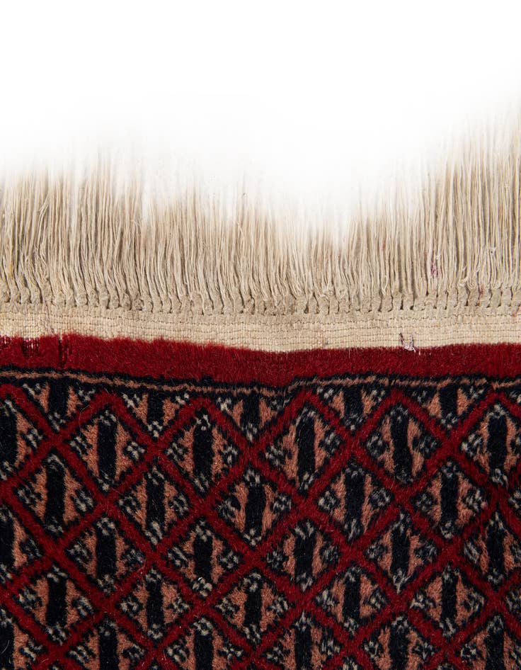 Detail image of 3' 1 x 4' 4  Hand Knotted Bokhara Oriental Wool Rug