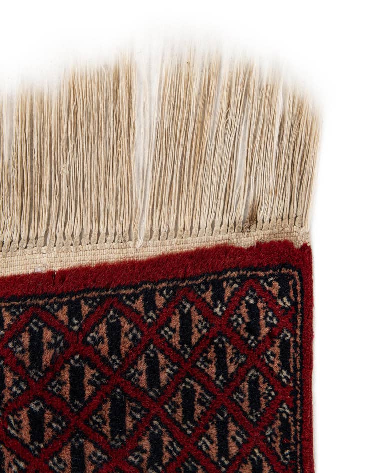 Detail image of 3' 1 x 4' 4  Hand Knotted Bokhara Oriental Wool Rug