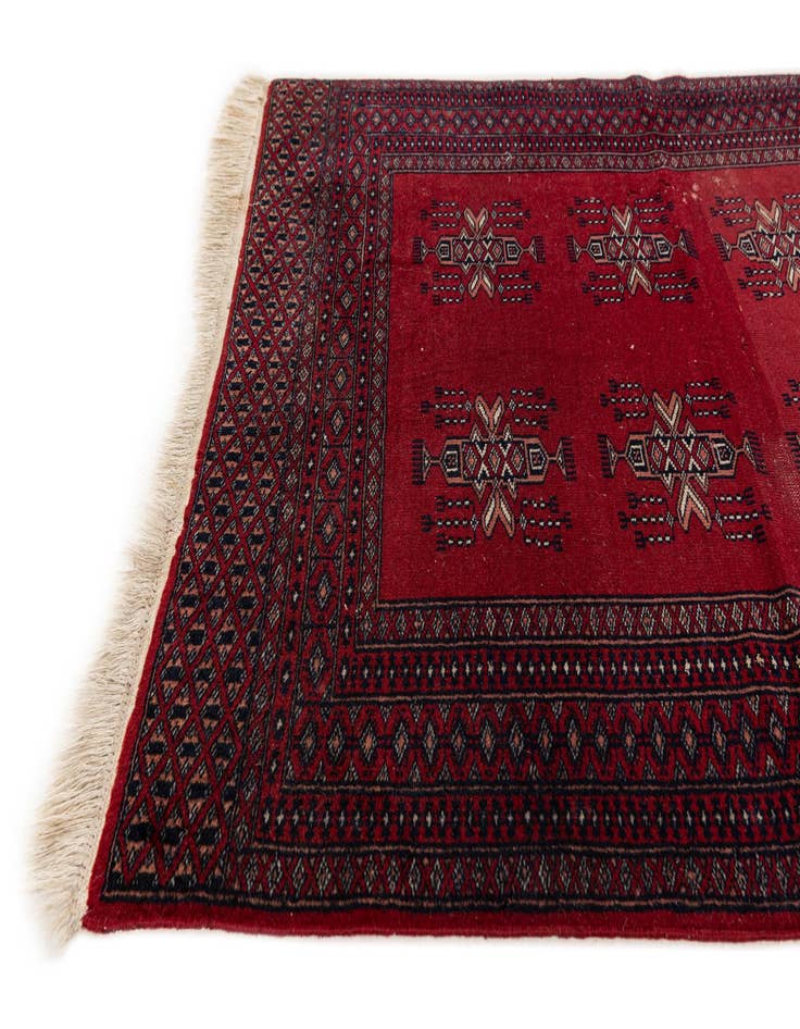 Detail image of 3' 1 x 4' 4  Hand Knotted Bokhara Oriental Wool Rug