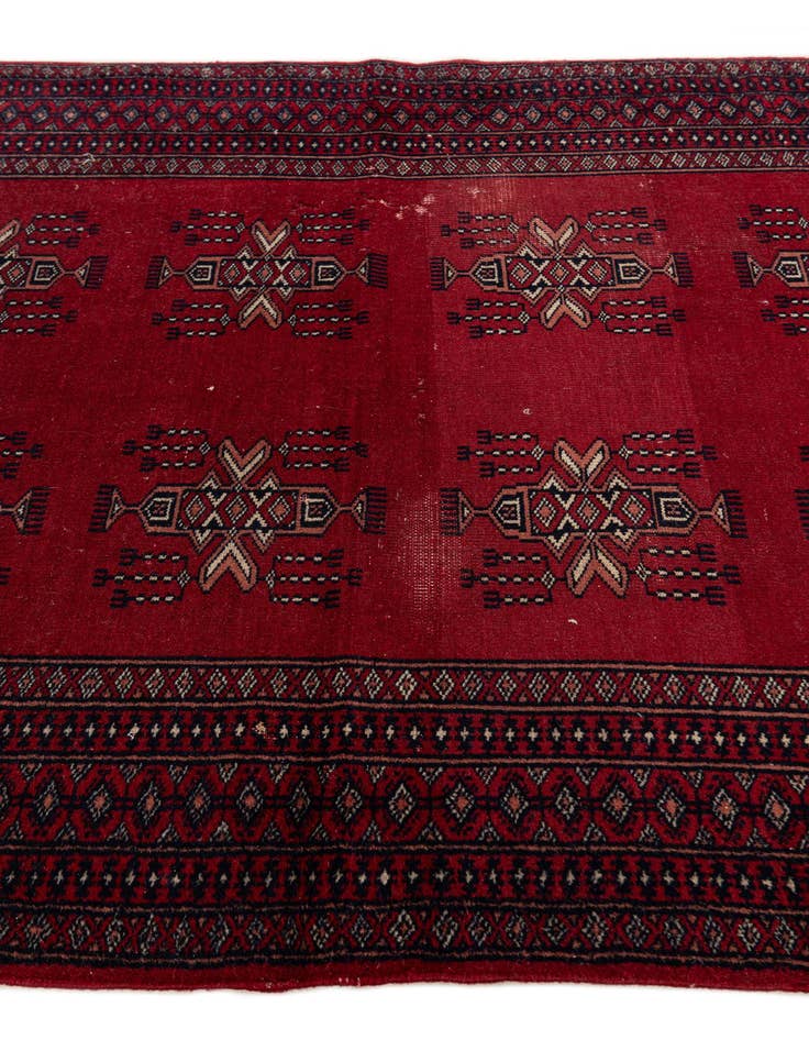 Detail image of 3' 1 x 4' 4  Hand Knotted Bokhara Oriental Wool Rug
