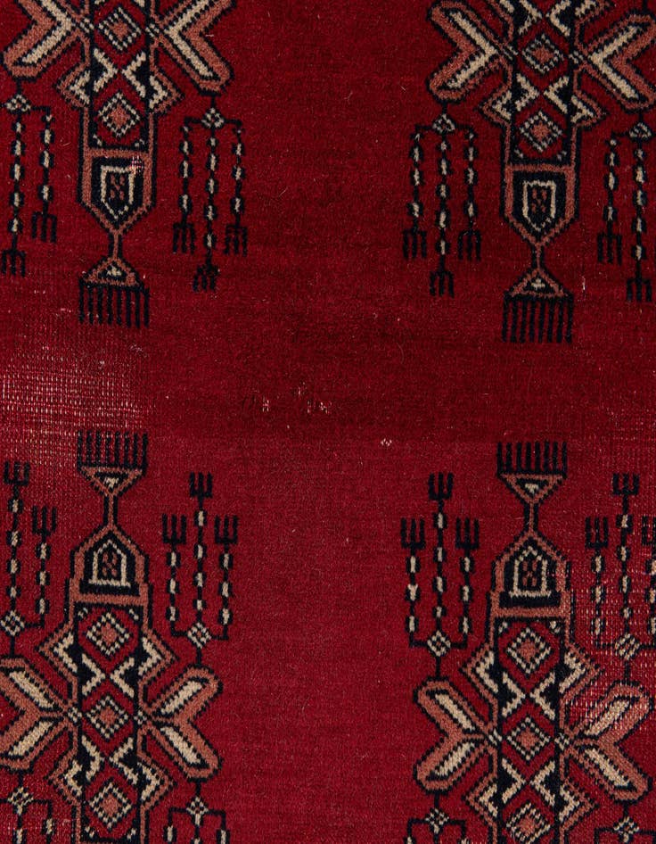 Detail image of 3' 1 x 4' 4  Hand Knotted Bokhara Oriental Wool Rug