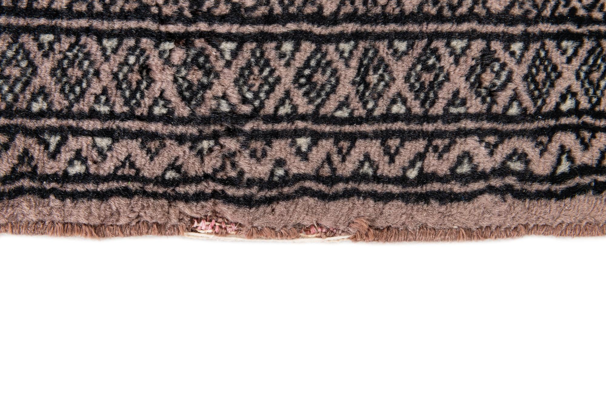 4' 2 x 5' 11 Hand Knotted Bokhara Oriental Wool Rug