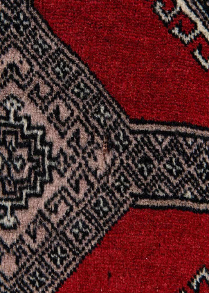 4' 2 x 5' 11 Hand Knotted Bokhara Oriental Wool Rug