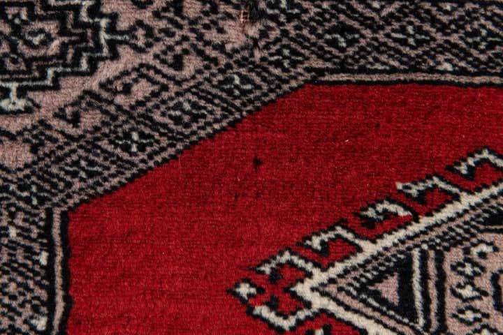 4' 2 x 5' 11 Hand Knotted Bokhara Oriental Wool Rug