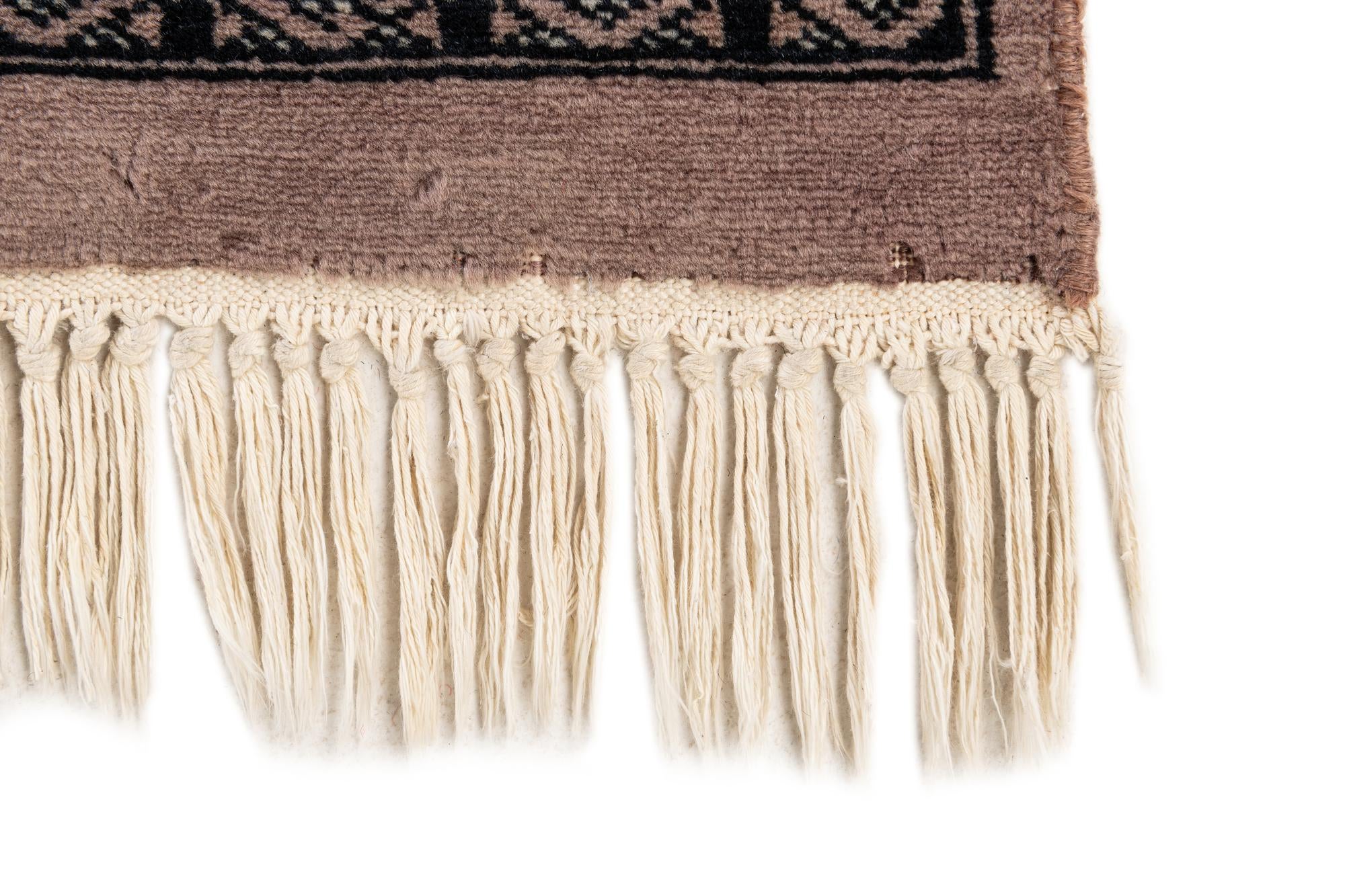 4' 2 x 5' 11 Hand Knotted Bokhara Oriental Wool Rug
