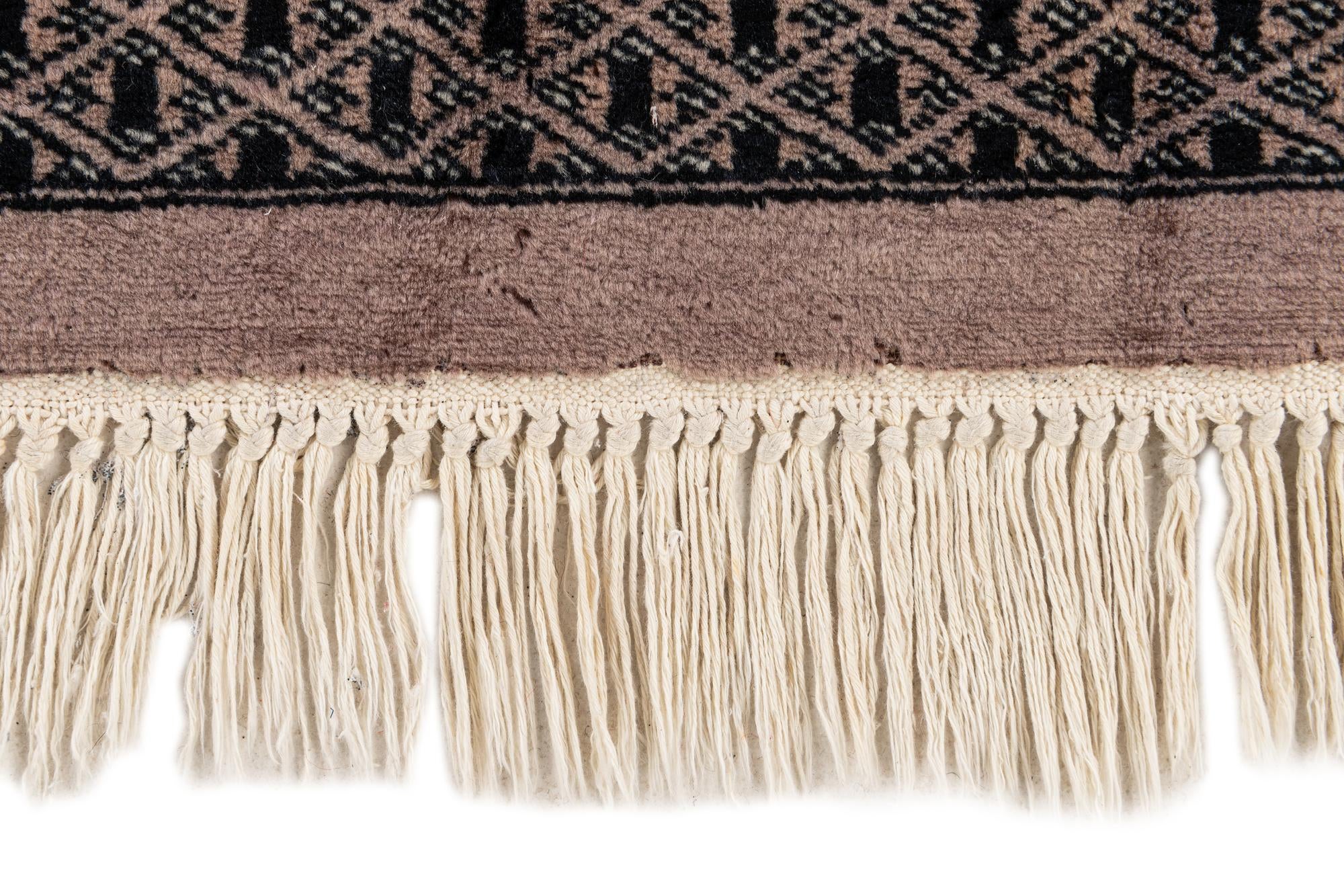 4' 2 x 5' 11 Hand Knotted Bokhara Oriental Wool Rug