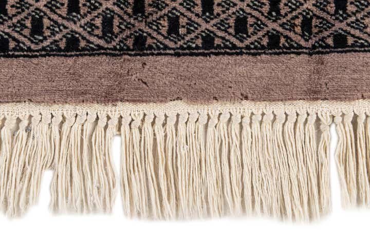4' 2 x 5' 11 Hand Knotted Bokhara Oriental Wool Rug