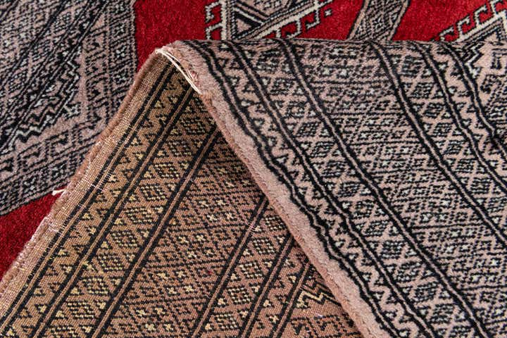 4' 2 x 5' 11 Hand Knotted Bokhara Oriental Wool Rug