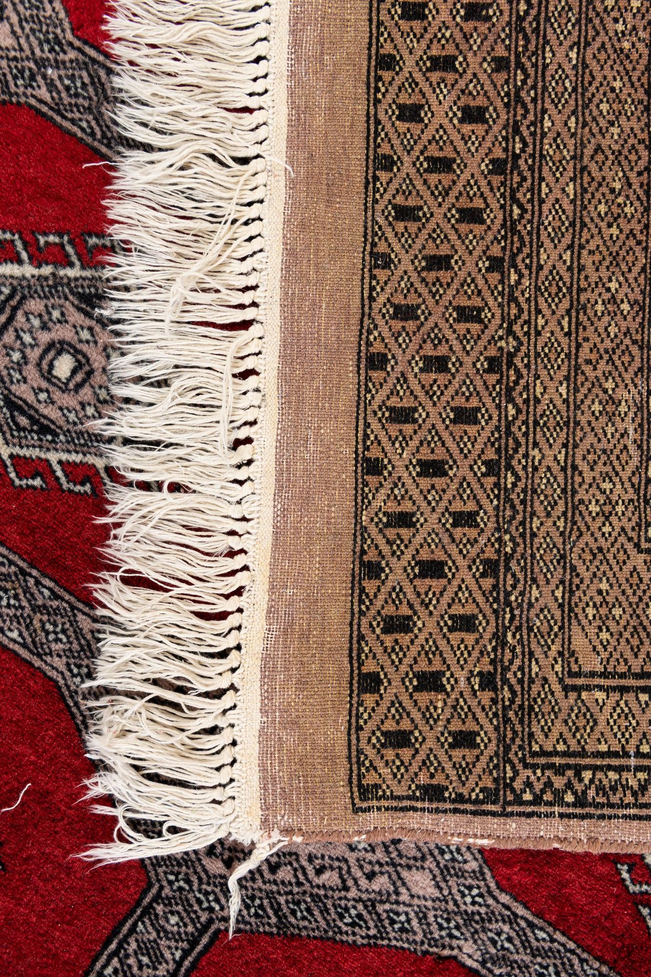 4' 2 x 5' 11 Hand Knotted Bokhara Oriental Wool Rug
