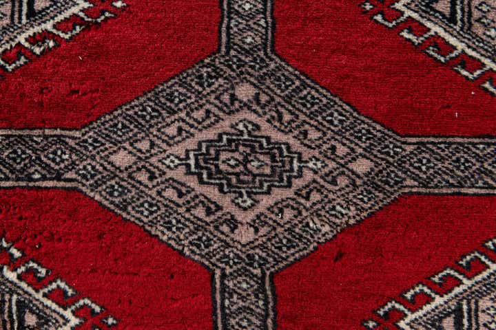 4' 2 x 5' 11 Hand Knotted Bokhara Oriental Wool Rug