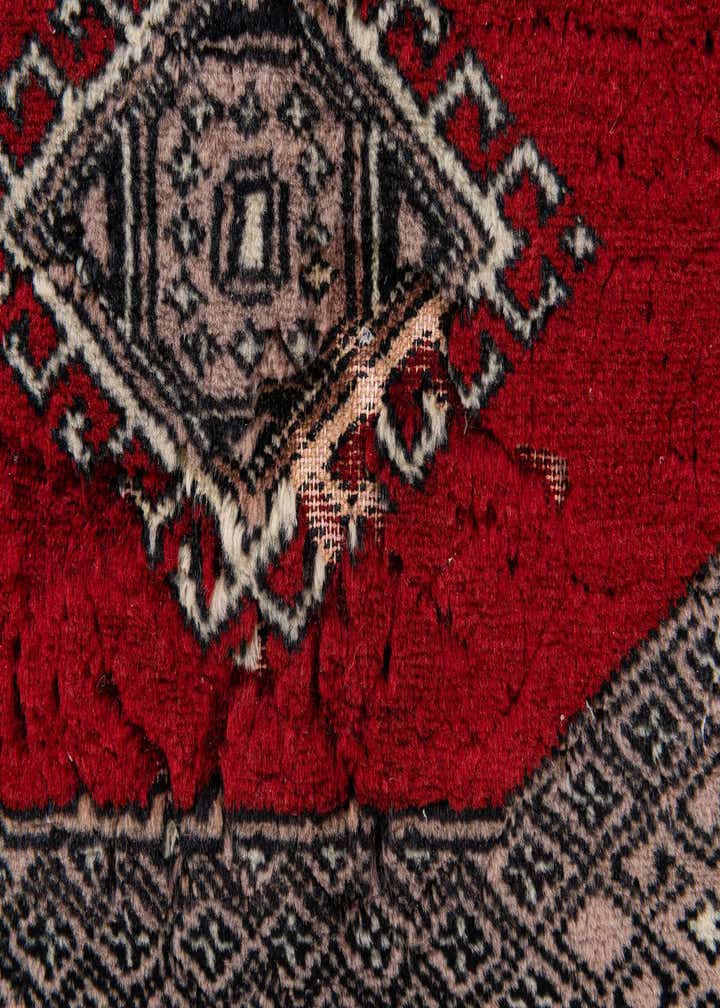 4' 2 x 5' 11 Hand Knotted Bokhara Oriental Wool Rug