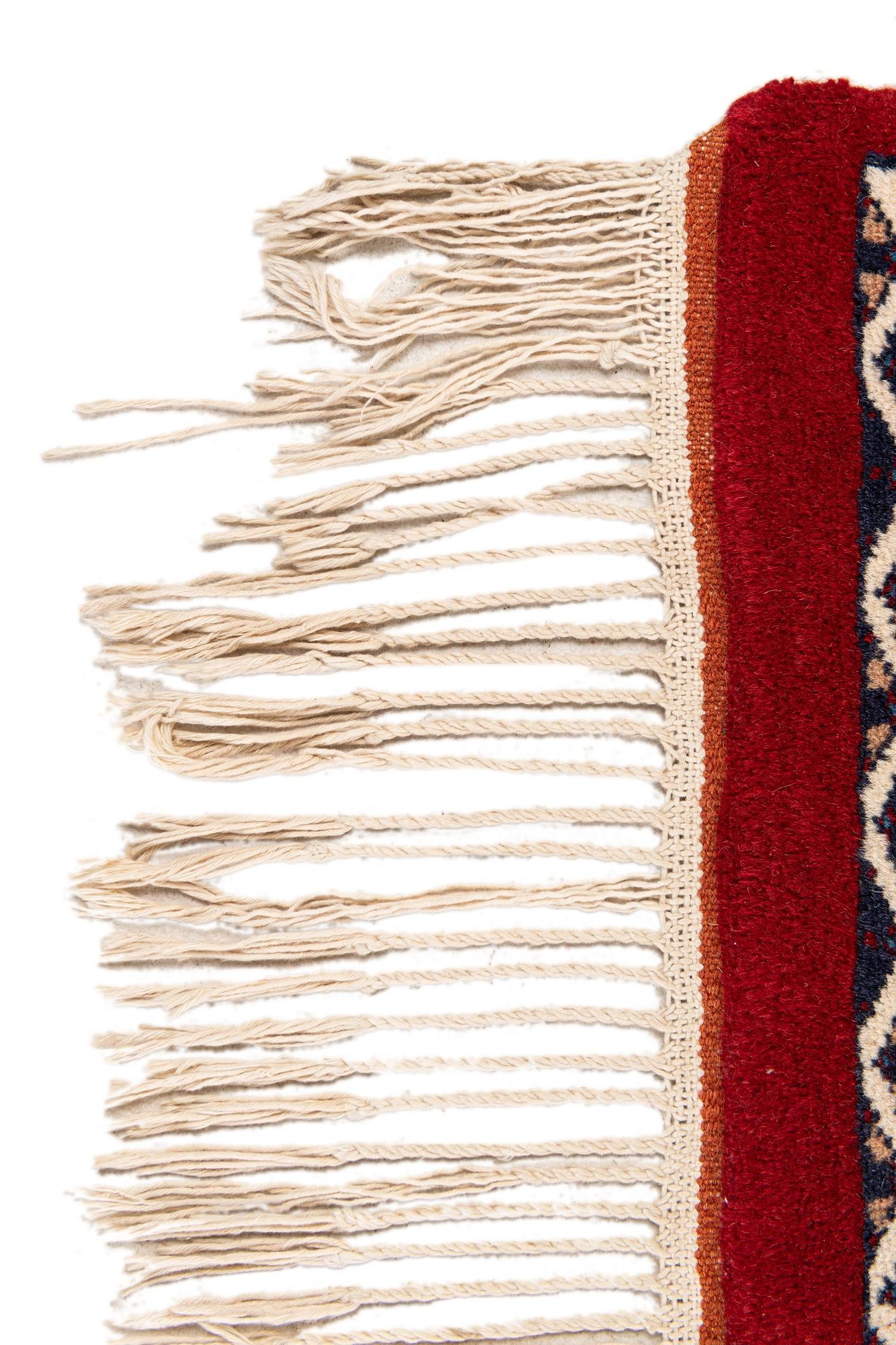 4' 1 x 6' 2 Hand Knotted Bokhara Oriental Wool Rug
