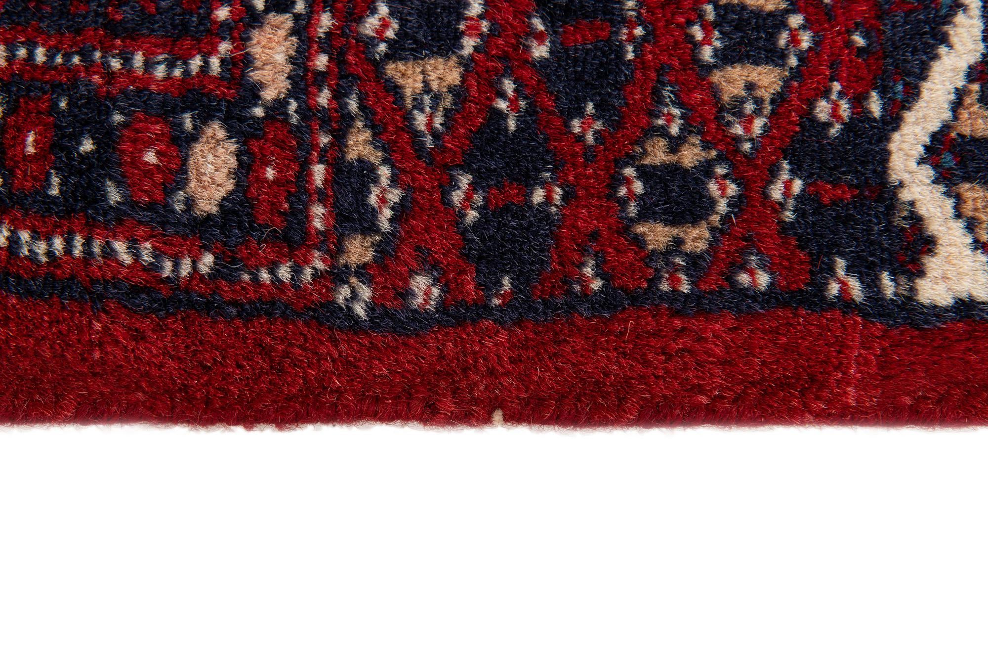 4' 1 x 6' 2 Hand Knotted Bokhara Oriental Wool Rug