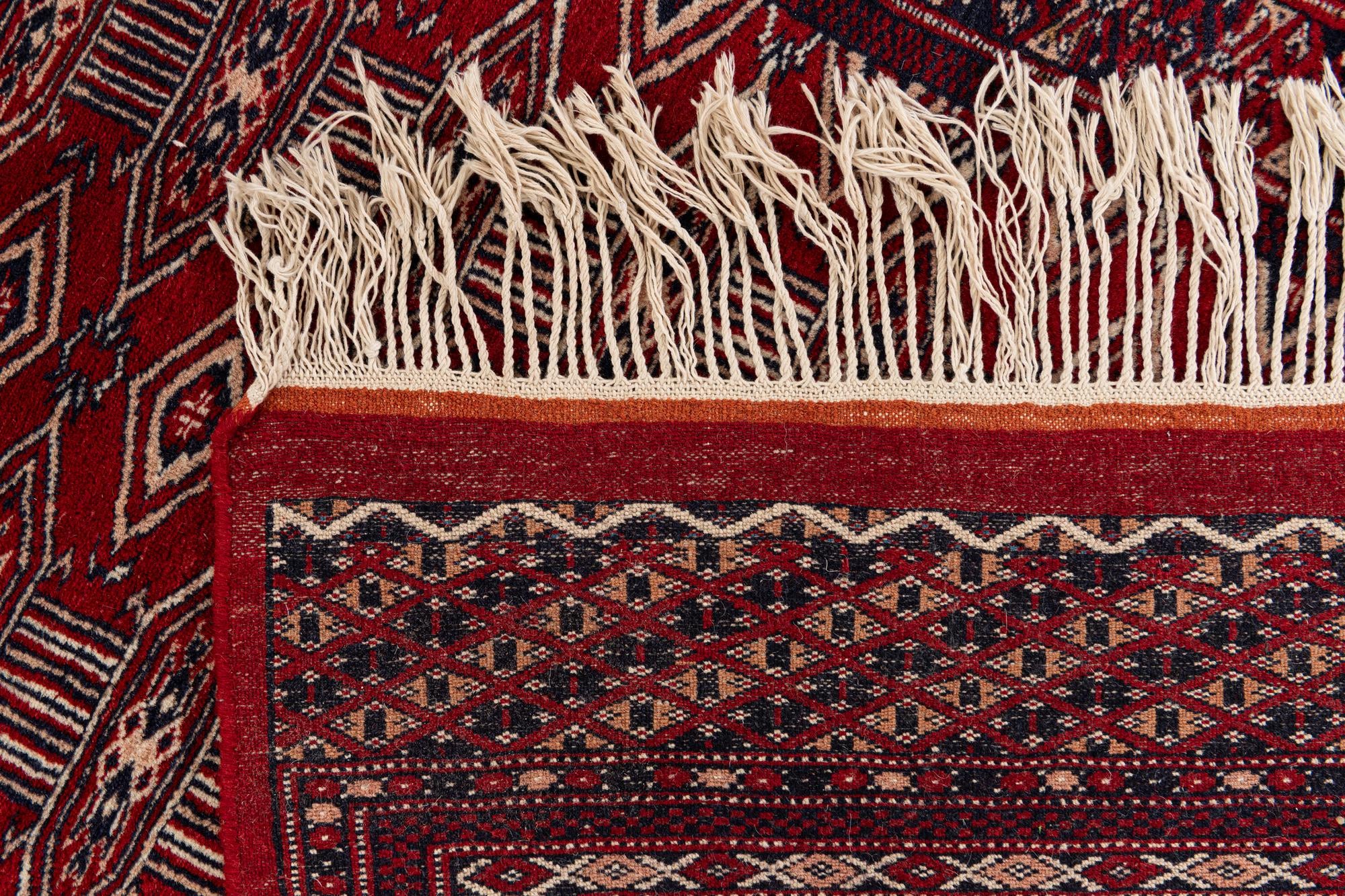 4' 1 x 6' 2 Hand Knotted Bokhara Oriental Wool Rug
