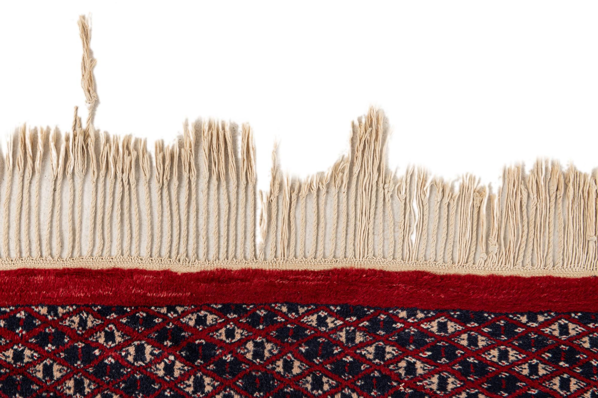 4' 1 x 6' 2 Hand Knotted Bokhara Oriental Wool Rug