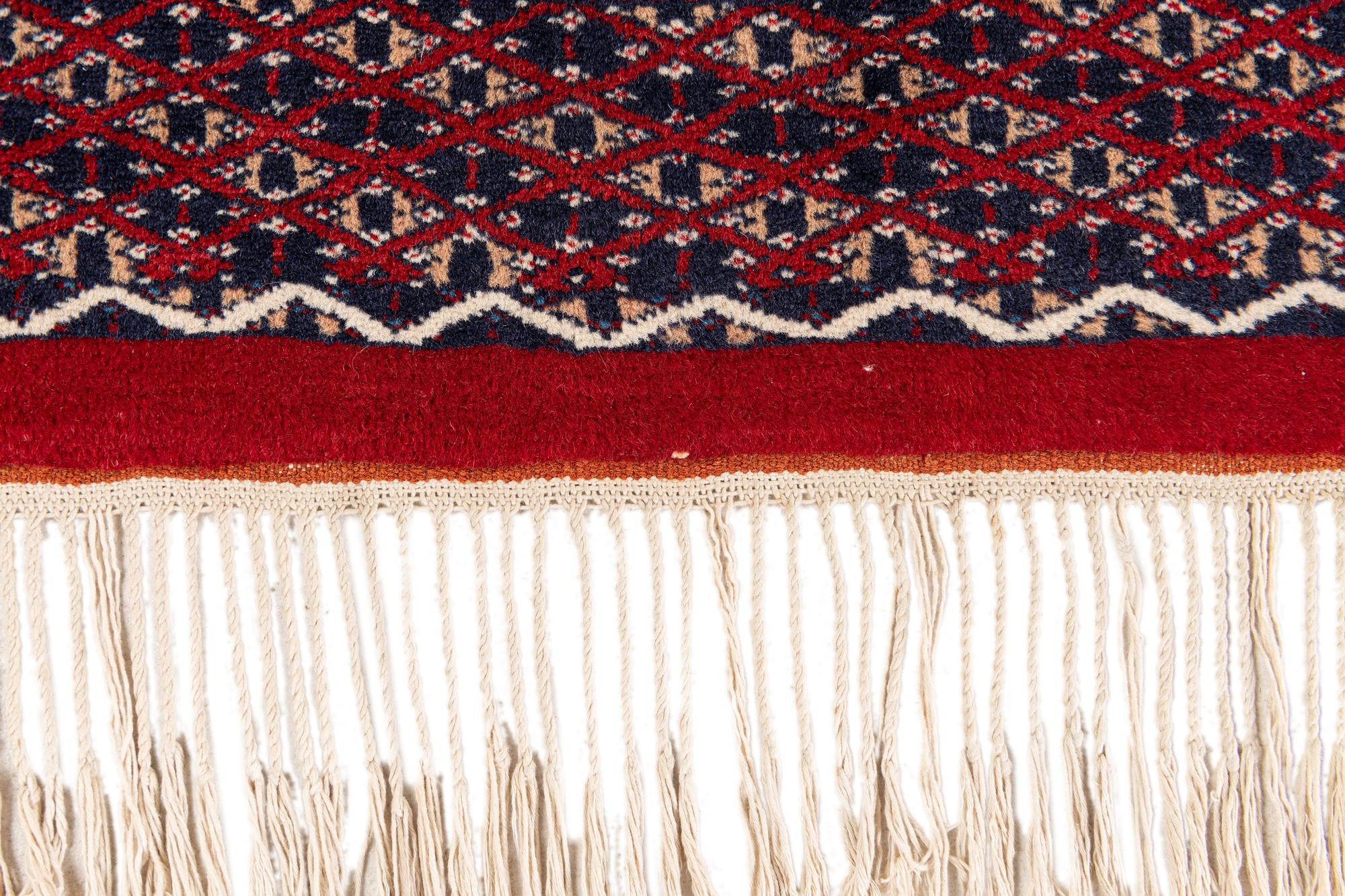 4' 1 x 6' 2 Hand Knotted Bokhara Oriental Wool Rug