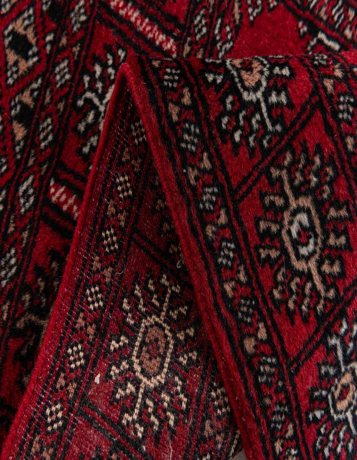 Detail image of 2' x 3' Hand Knotted Bokhara Oriental Wool Rug