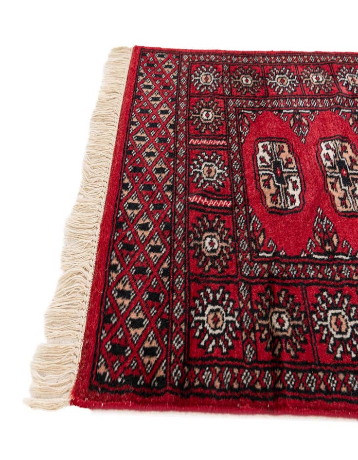 Detail image of 2' x 3' Hand Knotted Bokhara Oriental Wool Rug