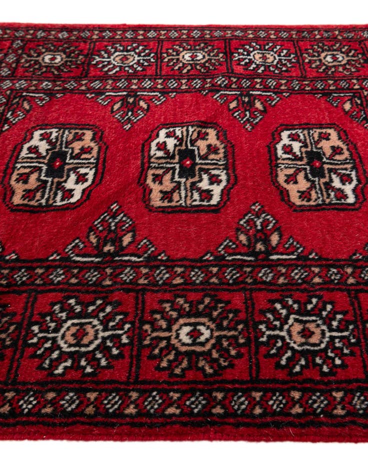 Detail image of 2' x 3' Hand Knotted Bokhara Oriental Wool Rug