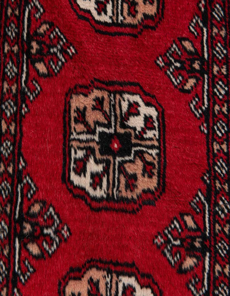 Detail image of 2' x 3' Hand Knotted Bokhara Oriental Wool Rug
