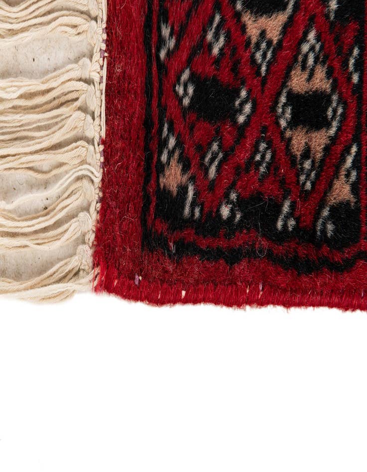 Detail image of 2' x 3' Hand Knotted Bokhara Oriental Wool Rug