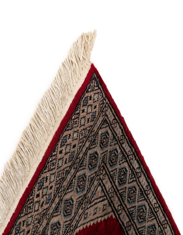 Detail image of 2' 1 x 3' 2  Hand Knotted Bokhara Oriental Wool Rug