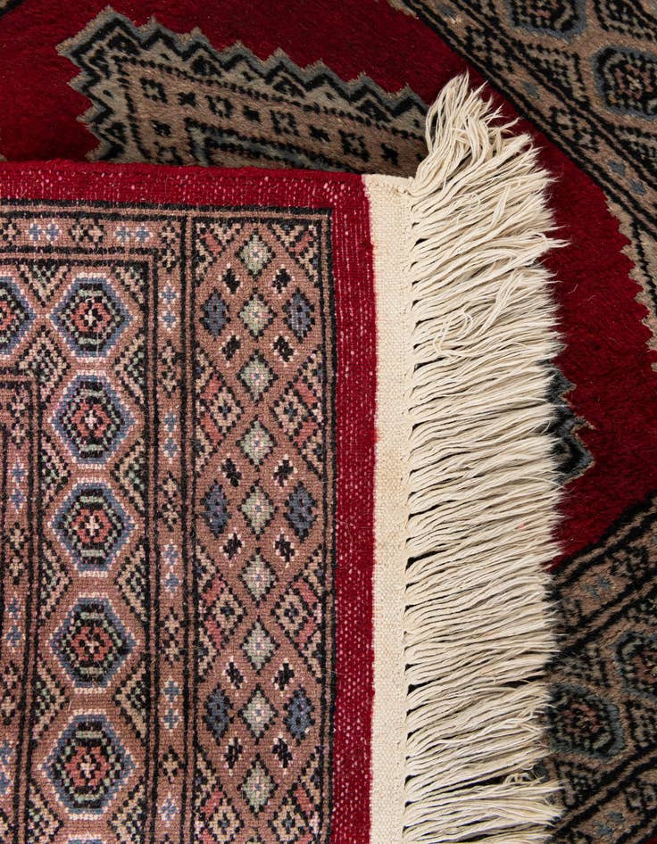 Detail image of 2' 1 x 3' 2  Hand Knotted Bokhara Oriental Wool Rug