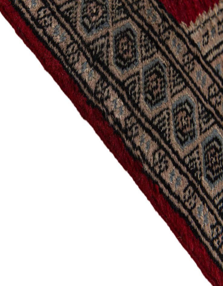 Detail image of 2' 1 x 3' 2  Hand Knotted Bokhara Oriental Wool Rug
