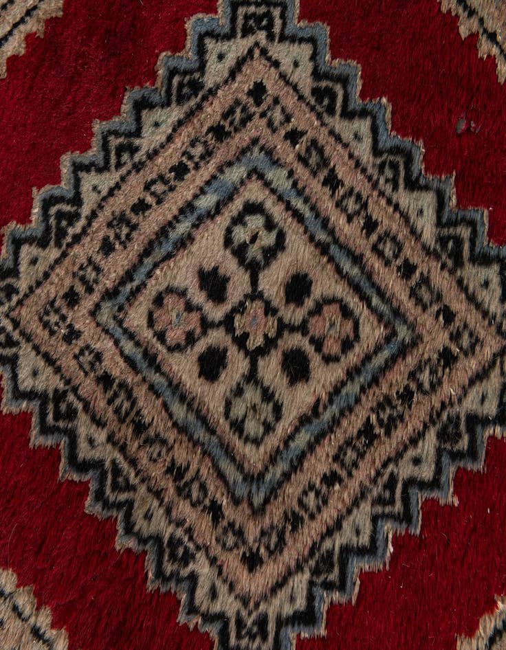 Detail image of 2' 1 x 3' 2  Hand Knotted Bokhara Oriental Wool Rug