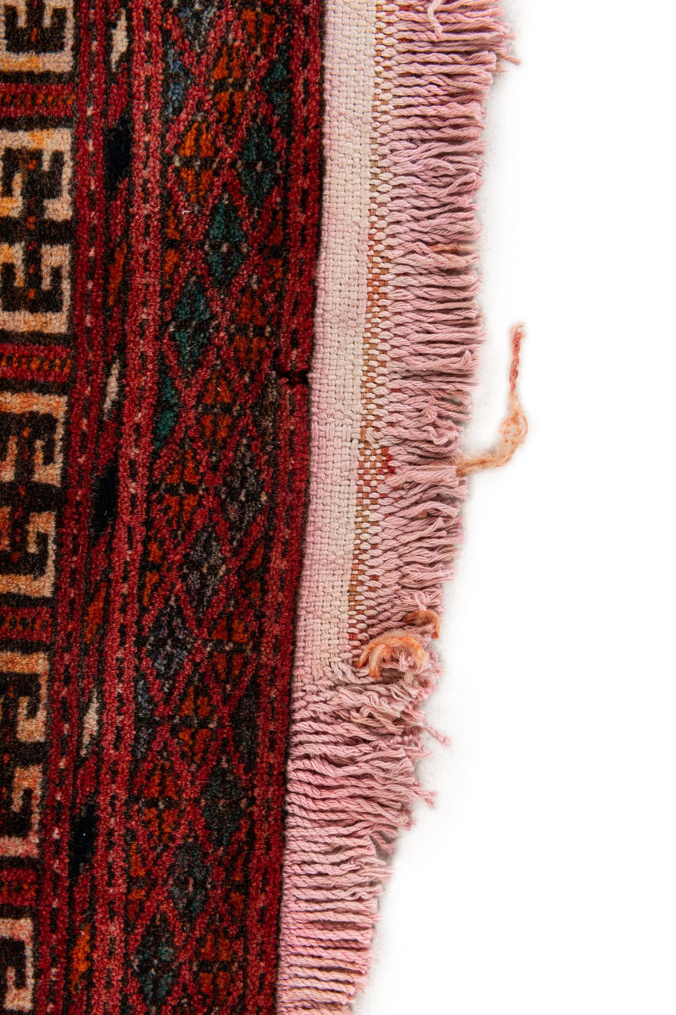 3' 10 x 5' 1 Hand Knotted Bokhara Oriental Wool Rug