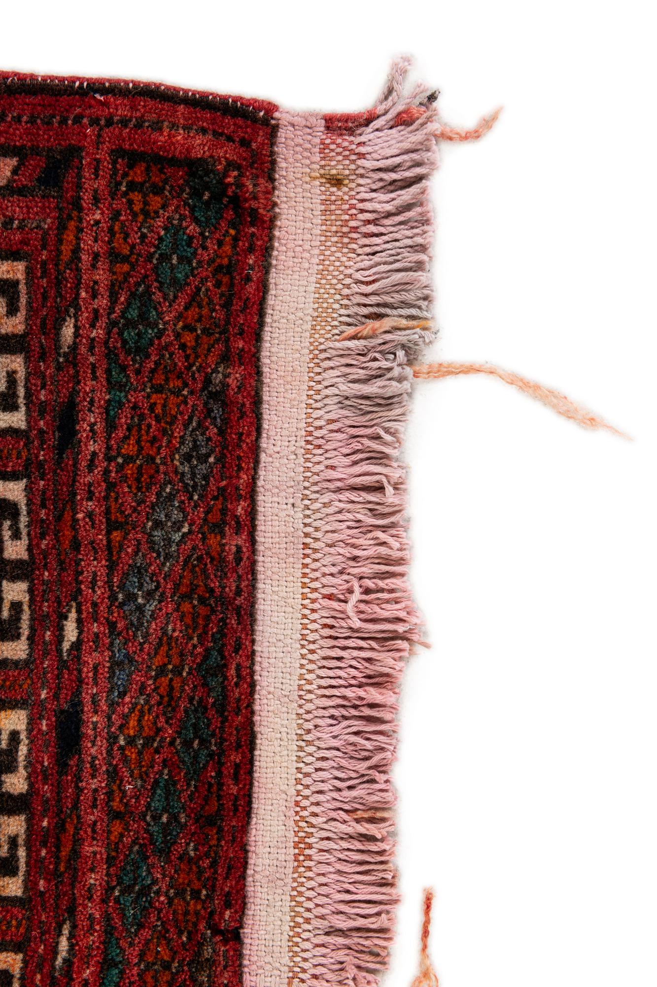 3' 10 x 5' 1 Hand Knotted Bokhara Oriental Wool Rug