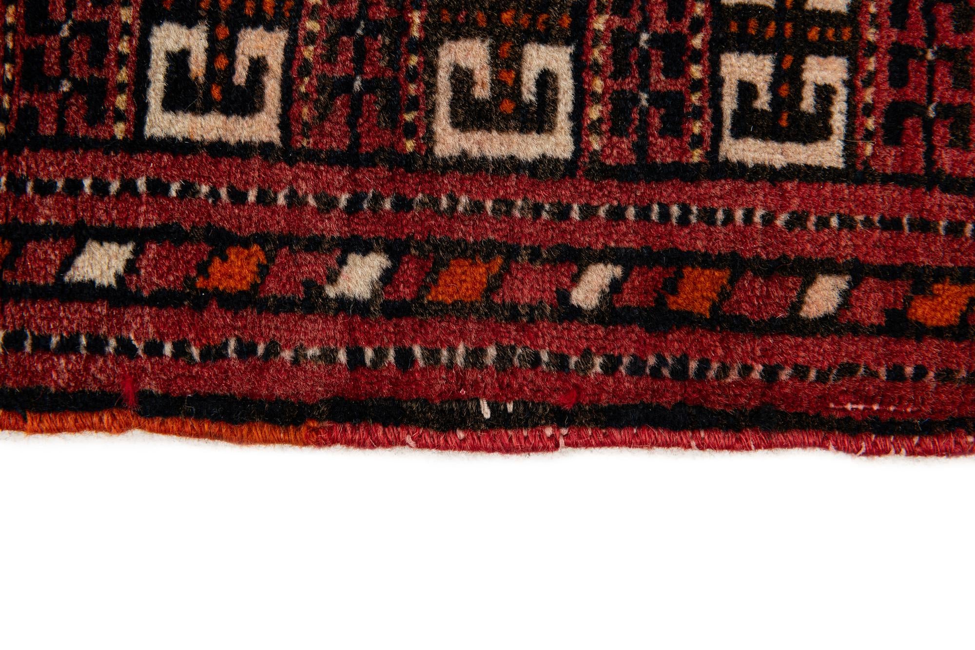 3' 10 x 5' 1 Hand Knotted Bokhara Oriental Wool Rug