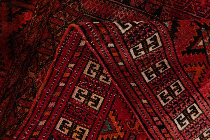 3' 10 x 5' 1 Hand Knotted Bokhara Oriental Wool Rug