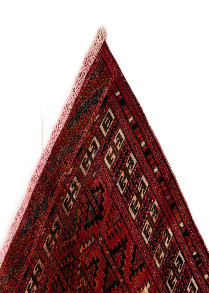 3' 10 x 5' 1 Hand Knotted Bokhara Oriental Wool Rug