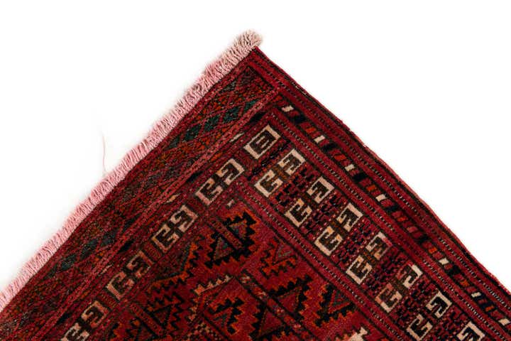3' 10 x 5' 1 Hand Knotted Bokhara Oriental Wool Rug