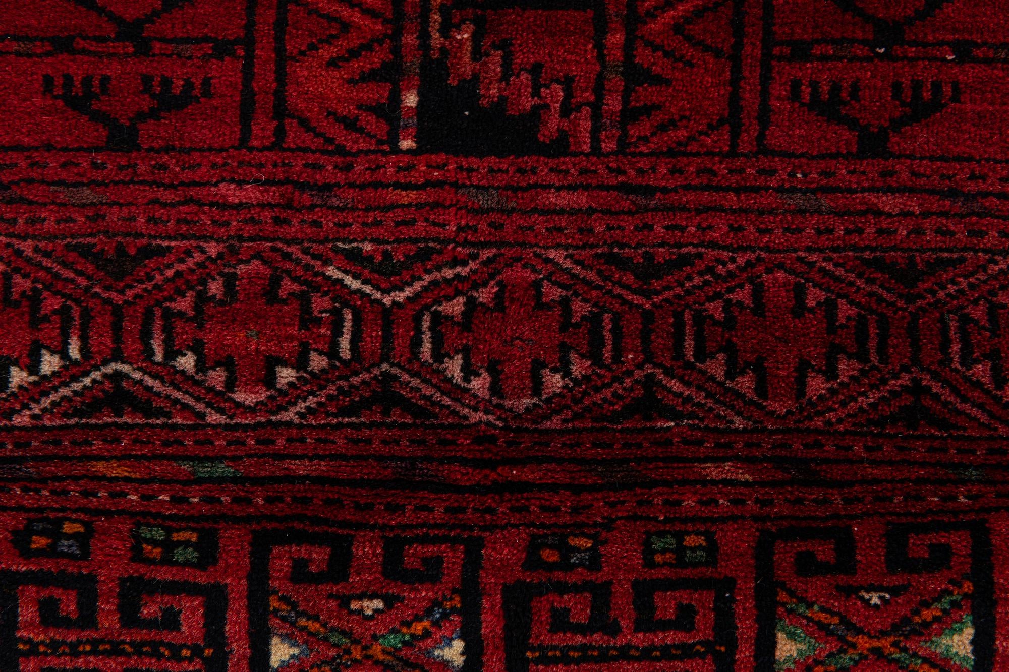 3' 10 x 5' 1 Hand Knotted Bokhara Oriental Wool Rug
