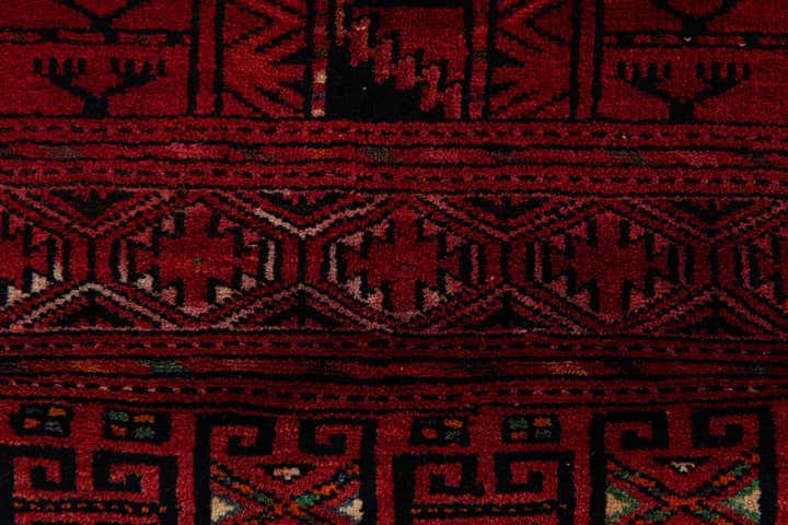 3' 10 x 5' 1 Hand Knotted Bokhara Oriental Wool Rug