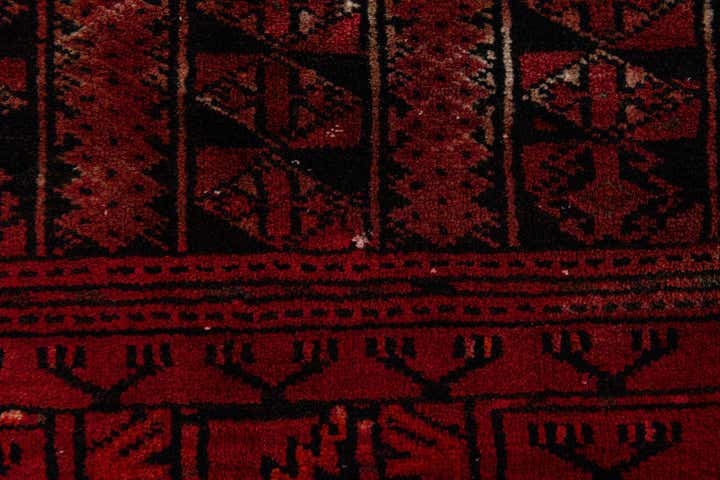 3' 10 x 5' 1 Hand Knotted Bokhara Oriental Wool Rug