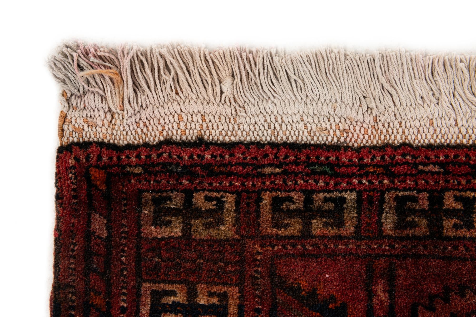 3' 10 x 5' 1 Hand Knotted Bokhara Oriental Wool Rug