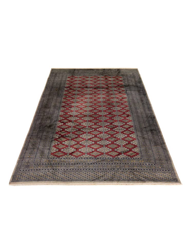 Detail image of 7' 1 x 9' 10 Hand Knotted Bokhara Oriental Wool Rug